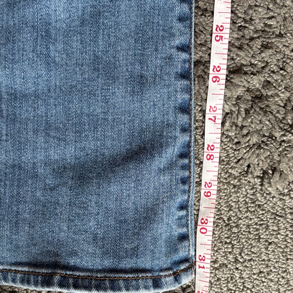 Kut from the Kloth Light/Medium Blue Distressed Flare Jeans - Picture 7 of 7